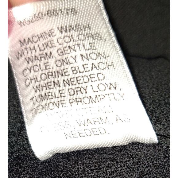 Pendleton Plus Floral Skirt Womens Size 18W Black Lightweight Chiffon Lined - Picture 8 of 14